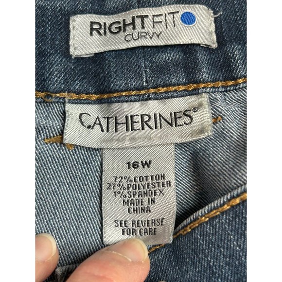 Catherine’s Womens Right Fit Curvy Plus‎ Size 16W Blue Jeans - Picture 5 of 6